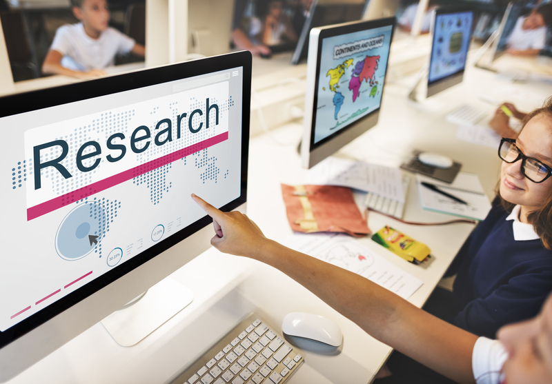 research education exploration information concept